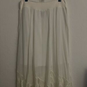 White APT 9 Skirt long skirt lace skirt